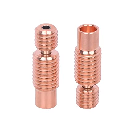 BIQU Bi-Metal Heatbreak Bimetal Heat Break 3D Accessories for E3D V6 Hoten for E3D V6 Volcano Hoten Prusa I3 MK3/MK3S Heat Break 1.75mm Filament (2pcs a Pack)