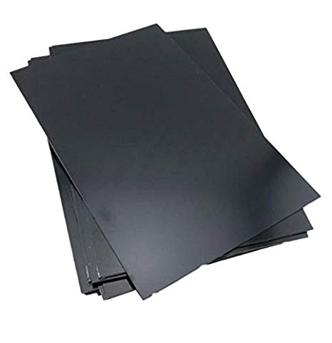 1pc 3mm x 7.87" x 9.84" Black ABS Styrene Plastic Flat Sheet Plate