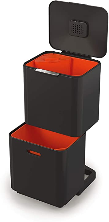 Joseph Joseph Totem Max 60-litre Waste Separation & Recycling Unit - Carbon Black