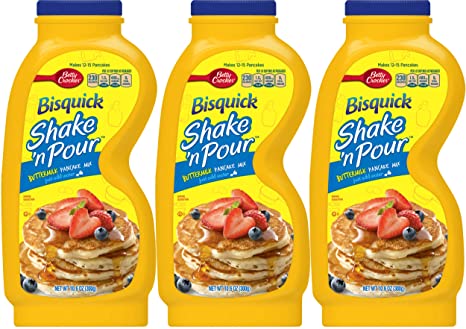 Bisquick Shake 'n Pour Buttermilk Pancake Mix (Pack of 3) 10.6 oz Bottles