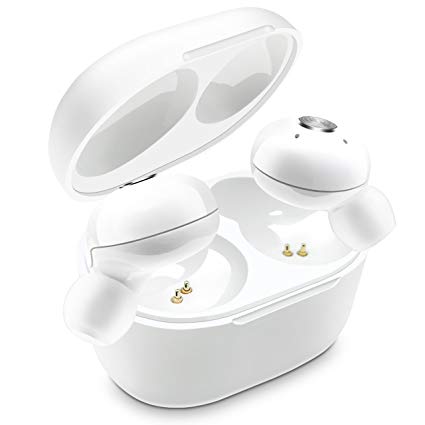 Wireless Headphone, Vidgoo Bluetooth Earphone Sport 3D Stereo In-ear Earbuds Buit-in Mic for iphone & Android Smartphone (White)