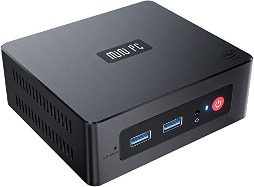 Beelink GK35 Windows 10 Pro Intel J4105 Quad Core Mini PC, 8G DDR4/128G SSD 4K HD,BT4.0, Dual HDMI Ports, 2.4G/5G WiFi, Gigabit Ethernet, HTPC Micro Computer Support Auto Power On, WOL…