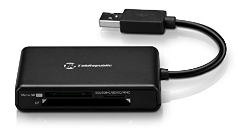Tek Republic TUC-310 USB 3.0 Flash Memory Card Reader SD, SDHC, SDXC, Micro SD / T-Flash, CF (UDMA). For Windows, Mac and Linux