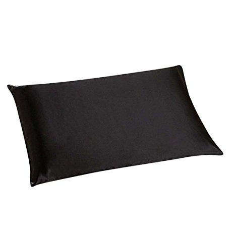 Hot Sale ! 30X50 CM Pillow Case, Ninasill Exclusive Rectangle Cushion Cover Silk Throw Pillow Case Pillowcase (Black)