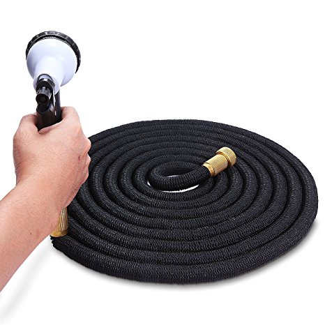 Garden Hoses,50ft Expandable Hose, Flexible Strongest Garden Hose with Double Latex Core and Extra Strength Fabric for Irrigation,Watering Flowers and Washing Car
