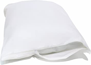 National Allergy Standard 2 Pack Allergy and Bed Bug Proof Pillow Cover, White