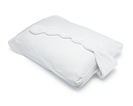 NodPod Original Best Sleep Experience. Soothing weighted eye pillow conveniently snaps to pillowcase.