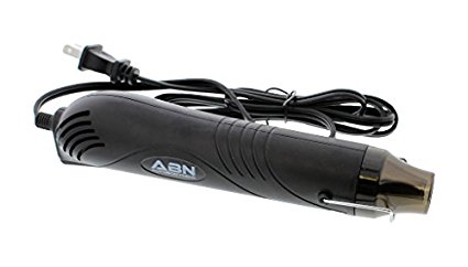 ABN Mini Heat Gun - Great for Heat Shrink Tubings, Embossing and Drying - 120V, 60Hz, 300W