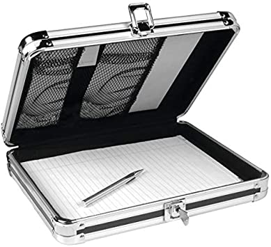 Vaultz Locking Storage Clipboard for Letter Size Sheets, Key Lock, Black (VZ00151)