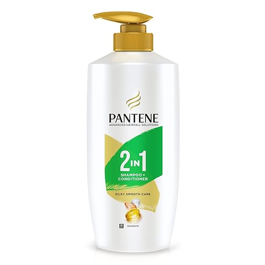 Pantene PRO-V Advanced Hairfall Solution 2 in 1 Silky Smooth Care Shampoo   Conditioner, 650 ml