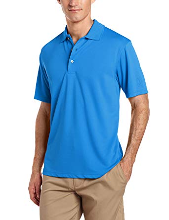 PGA TOUR Men's Short Sleeve Airflux Solid Polo Shirt