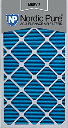 Nordic Pure 18x30x1M7-6 MERV 7 Pleated AC Furnace Air Filter, 18x30x1, Box of 6