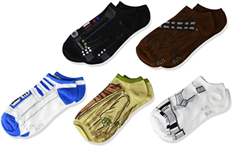 Star Wars Boys Star Wars 5 Pack No Show Socks