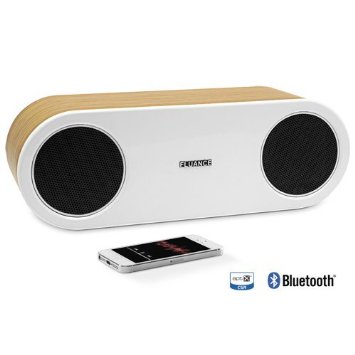 Fluance Fi30 High Performance Wireless Bluetooth Wood Speaker System with aptX Enhanced Audio (Bamboo)