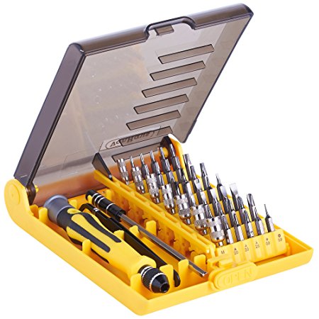 VonHaus 45 in 1 Precision Multi-Bit Electron Torx Hand Screw Driver Tool Kit Set