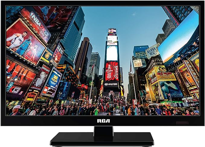 RCA Home and Travel 24" 720P HD LED TV - with AC/DC Car Charger - Watch TV at Home Or Take It with You - RT2471-AC - Black