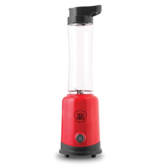 Dash Personal Sport Blender: The Compact Personal Blender with BPA Free Tumbler 20 oz   Carry Loop for Flavored Water, Protein Shakes, Smoothies - Red