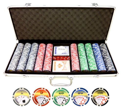 11.5g 500pc Royal Flush Poker Chips Set