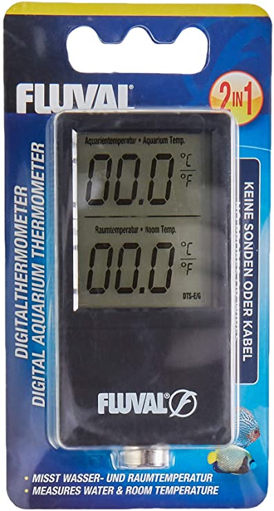 Fluval 2-in-1 Fish Tank Thermometer