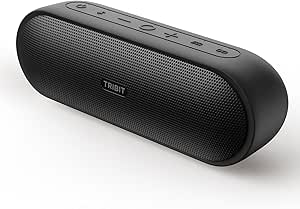 Tribit Enceinte Bluetooth Portable XSound Plus 2, Haut-Parleur sans Fil 30W avec XBass, 24 Heures d'autonomie (XBass Off), Son stéréo, Micro intégré, Haut-Parleur Bluetooth 5.3, Les Voyages