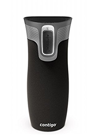 Contigo West Loop Autoseal Travel Mug 2.0 - New Model With Lid Lock - 470ml (Matte Black) - OTHER COLOURS AVAILABLE