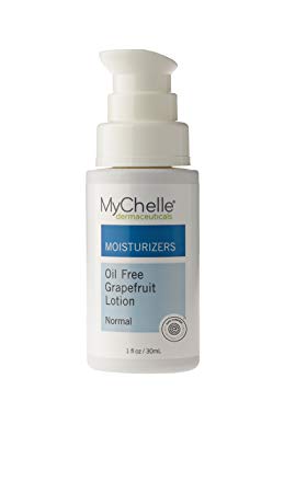 MyChelle Oil Free Grapefruit Lotion, Lightweight Nutrient-Rich Moisturizer for Normal and Oily Skin Types, 1.0 fl oz