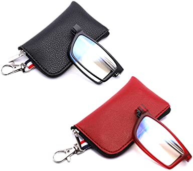 Many Kind of Folding Reading Glasses with Compact Case Women Men Blue Light Blocking Spring Hinge Readers Pocket Eyeglasses