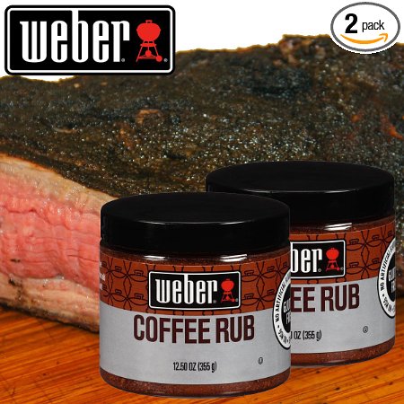 2 x 12.5 oz Weber Gourmet Coffee Rub Chili Pepper & Cocoa