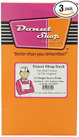 Donut Shop Dark, Bold, 15-Count (Pack of 3)