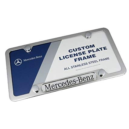 Mercedes-Benz Logo Frame Polished Stainless Steel