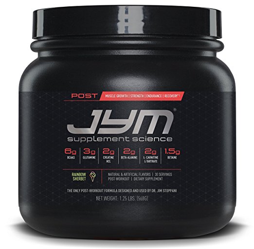 JYM Supplement Science, Post JYM Active Matrix, Post Workout BCAA Supplement, Rainbow Sherbet, 568 Gram
