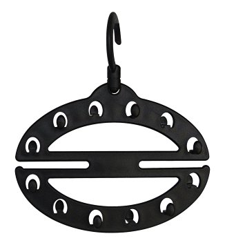 Belt Rack Closet Organizer by Aristocrat, Closet Belt Organizer Holds up to 14 Belts, Rotates 360 Degrees, Compact, Space-Saving Belt Hanger, Black-Lifetime Guarantee