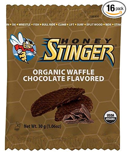 Honey Stinger Organic Waffle, Chocolate, 1.06 Ounce (Pack Of 16)
