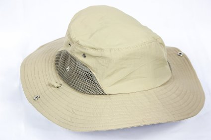 We Love the Outdoors Boonie Hat--Perfect for Sun, Hiking, Fishing or Beach-- High UPF Protection-- Wide Visor Ideal for Summer-- Mesh Panels Keep Head Cool--Men and Women Sizes--Stretch Fit