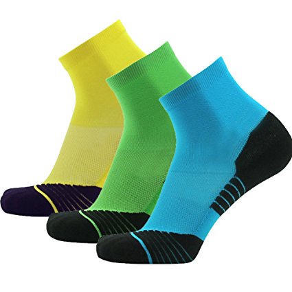 Outdoor Sports Socks, NIcool Mens Athletic Performance Comprssion Running Dress Socks,1-2 Pairs