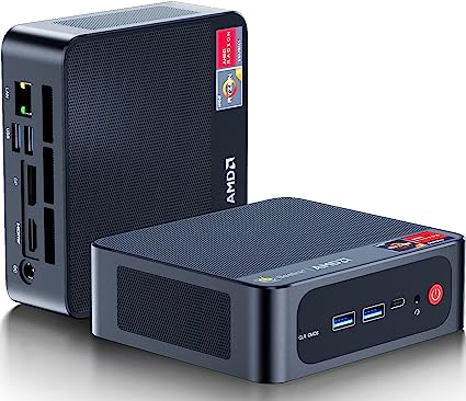 Beelink Mini PC, AMD Ryzen 5 5500U(6C/12T, Up to 4.0GHz), 16GB DDR4 RAM 1TB NVMe SSD, SER5 Win 11 Mini Desktop Computer Support 4K@60Hz Output/WiFi 6/BT5.2/DP1.4/HDMI2.0/USB3.2 for Gaming/Office/Home