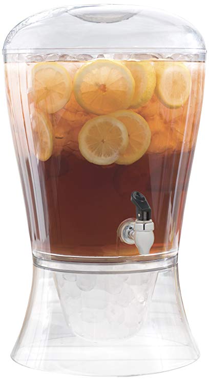 CreativeWare RM-BEV01 Poly Prop Beverage Dispenser 3-Gallon Unbreakable Beverage Dispenser, Clear