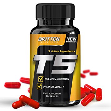 T5 Fat Burner - For Men And Women - Free Diet Plan With Every Order! - 60 Capsules - 1 Month Supply - 100% Money Back Guarantee