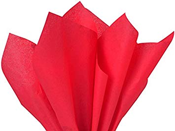 Red Tissue Paper 15 Inch X 20 Inch - 100 Sheet Pack