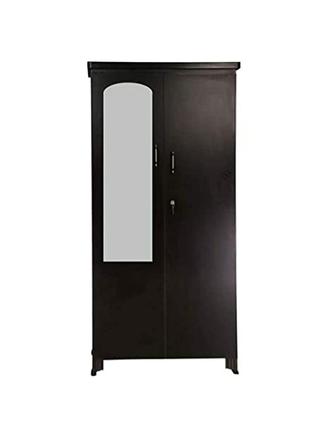 Generic Hudson Mark Multipurpose Storage Wooden Almirah Cabinet Wardrobe With Mirror, Drawers & Double Doors