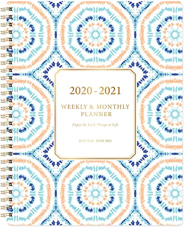 Planner 2020-2021 - Academic 2020-2021 Planner with Weekly & Monthly Spreads, from Jul 2020- Jun 2021, 8"x10", Twin- Wire Binding, to-Do List, Perfect Personal Organizer for School, Home & Office