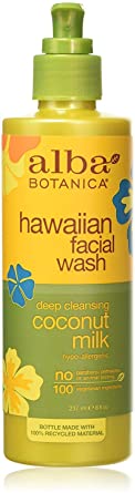 Alba Botanica Hawaiian Deep Cleansing Coconut Milk Facial Wash, 237 ml