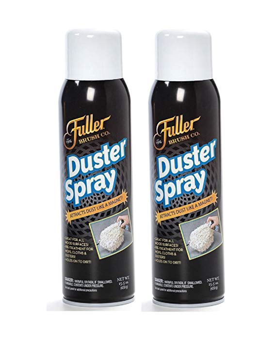 Fuller Brush Duster Spray – 2 Pack 15.5 oz - High Quality Multi Surface Dust Removing Sprayer - Safe Household Cleaning for Floors, Furniture, Blinds & Car Interiors