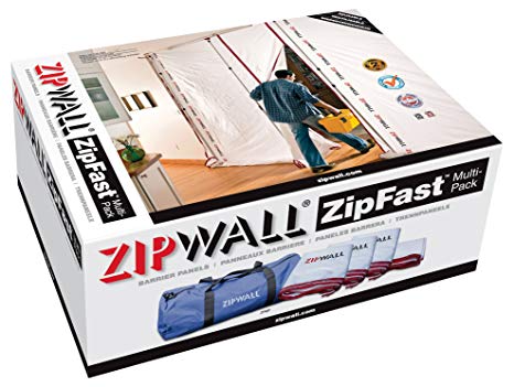 ZipWall ZipFast Reusable Barrier Panels for Dust Barriers, Multi Size Pack, SFMP