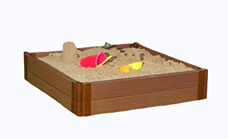 One Inch Series 4ft. x 4ft. x 11in. Composite Square Sandbox Kit