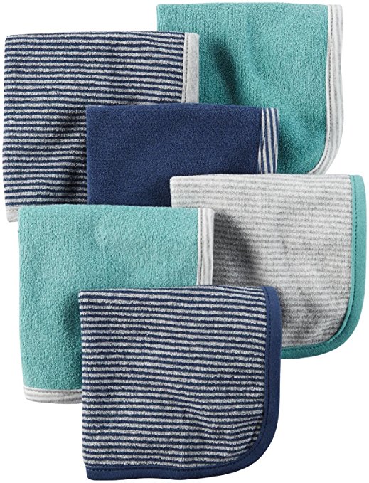 Carter's Terry Washcloth Set - Blue/Green - 6 ct