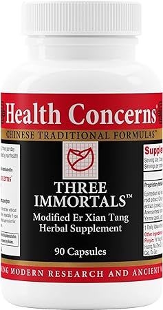 Health Concerns Three Immortals - Menopause Relief - Kidney & Heart Health Supplement - 90 Capsules