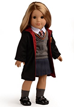 Sweet Dolly Magic Outfits Witchcraft School Uniform Doll Clothes For 18 inch American Girl Doll