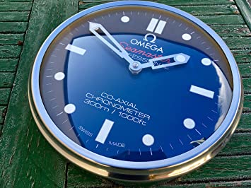 Omega Seamaster Blue Dealer Wall Clock