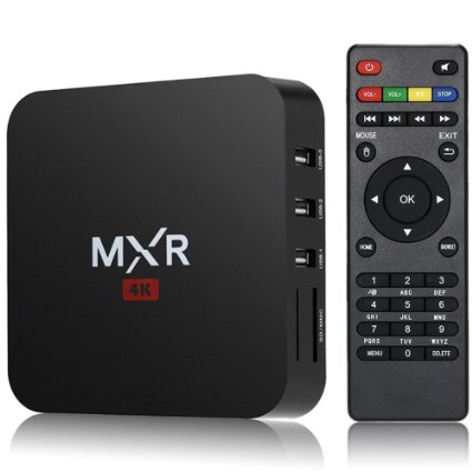 Toovoo MXR 4K Smart Android 4.4 TV Box RK3229 Quad-Core with 1G / 8G Wifi Kodi XBMC UHD 3D H.265 DLNA Miracast Airplay HD Streaming Media Player